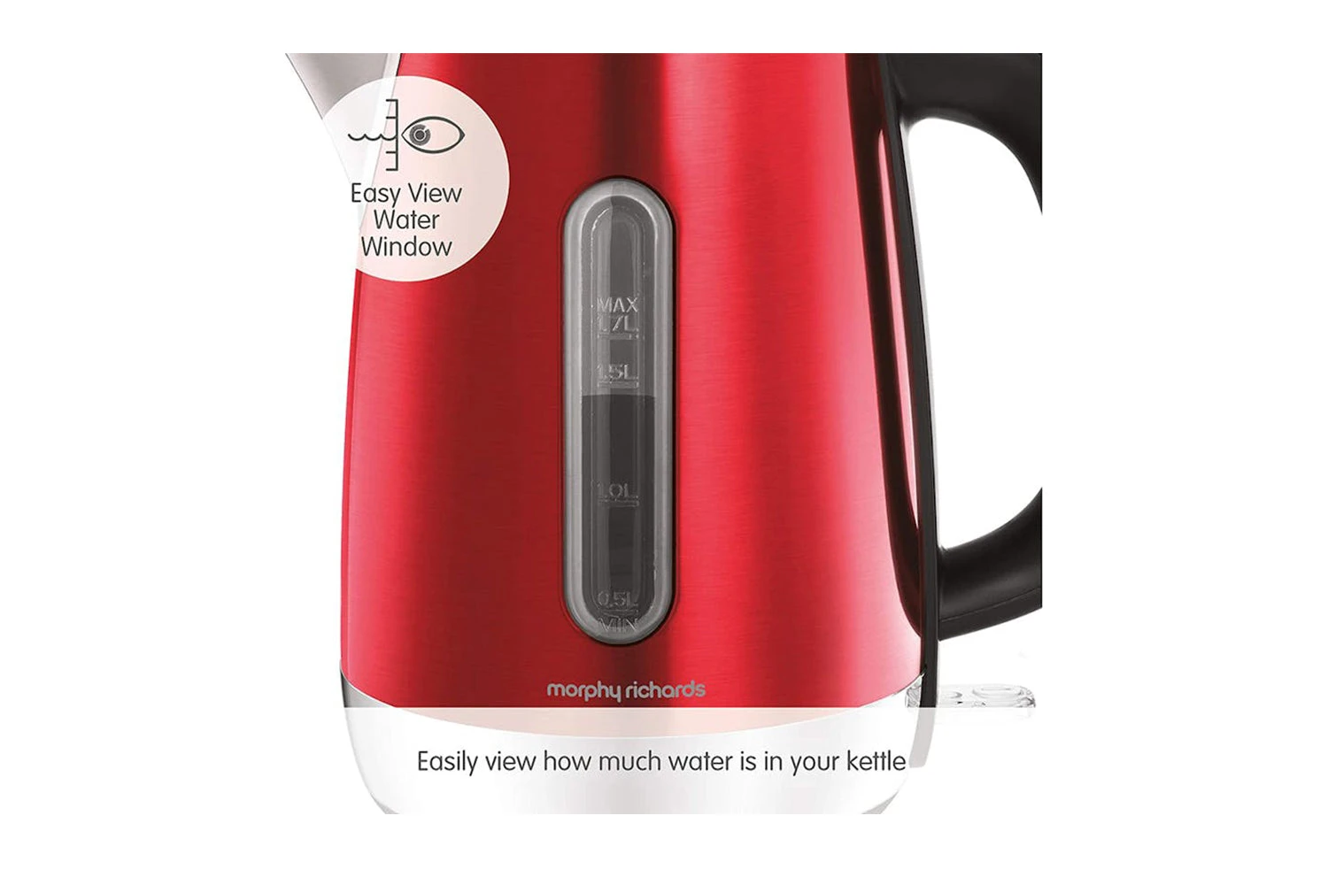 Morphy Richards 1.7L Equip Jug Kettle | 102785 | Red 8 Morphy Richards 1.7L Equip Jug Kettle | 102785 | Red - Image 6