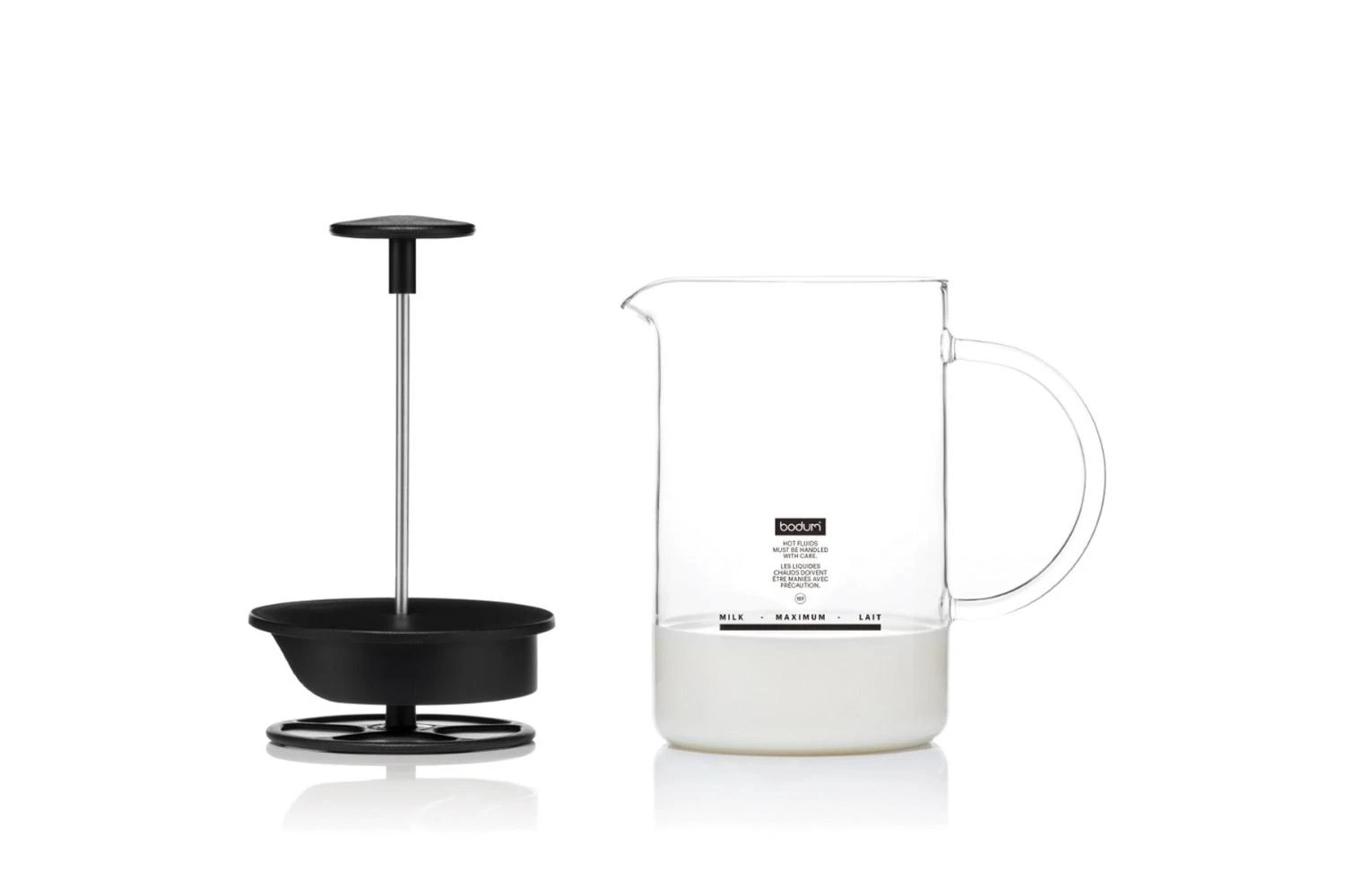 Bodum Latteo Manual Milk Frother | 1446-01 | Black 3 Bodum Latteo Manual Milk Frother | 1446-01 | Black
