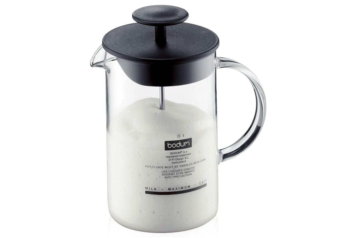 Bodum Latteo Manual Milk Frother | 1446-01 | Black 4 Bodum Latteo Manual Milk Frother | 1446-01 | Black - Image 2