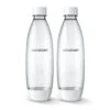 SodaStream 1L Slim Twin Pack Bottles | White