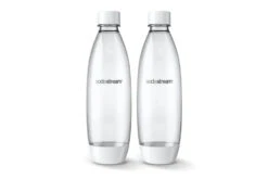 SodaStream 1L Slim Twin Pack Bottles | White