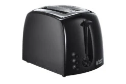 Russell Hobbs Textures 2 Slice Toaster | 21641 | Black
