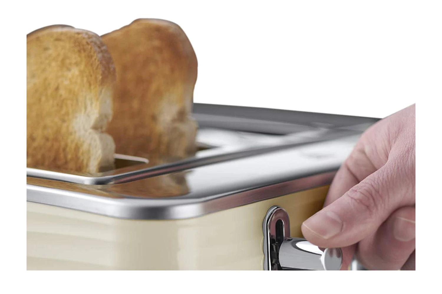Russell Hobbs Inspire 4 Slice Toaster | 24384 | Cream 6 Russell Hobbs Inspire 4 Slice Toaster | 24384 | Cream - Image 4