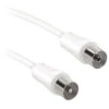Ekon Antenna Cable With Adapter | 5m | White -Home Appliances 254 ECAN50MFW 1