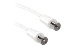 Ekon Antenna Cable With Adapter | 5m | White