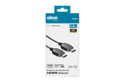 Ekon 4K Ultra High Speed HDMI Cable With Ethernet | 1.8m -Home Appliances 254 ECVHDMI18M 4