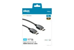Ekon 4K Ultra High Speed HDMI Cable With Ethernet | 5m -Home Appliances 254 ECVHDMI50M 2