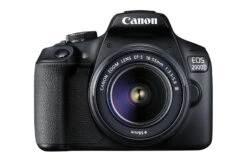 Canon® Canon EOS 2000D Digital SLR Camera With EF-S 18-55mm Lens | Black