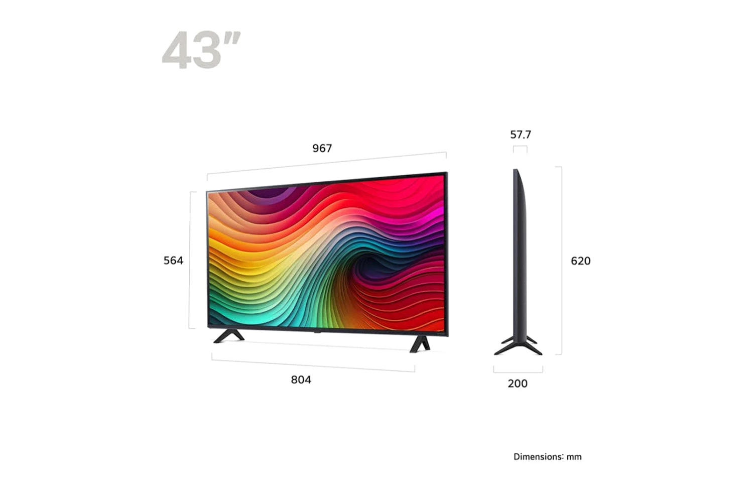 LG Nano81 43" 4K Ultra HD HDR Nanocell Smart TV (2024) | 43NANO81T6A.AEK 11 LG Nano81 43" 4K Ultra HD HDR Nanocell Smart TV (2024) | 43NANO81T6A.AEK - Image 9