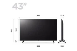 LG 43" UR78 UHD 4K Smart TV | 43UR78006LK.AEK -Home Appliances 43UR78006LK.AEK 4