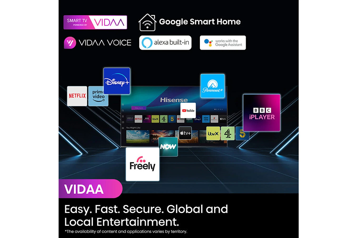 Hisense 55" A7N 4K QLED Smart TV | 55A7NQTUK 8 Hisense 55" A7N 4K QLED Smart TV | 55A7NQTUK - Image 6