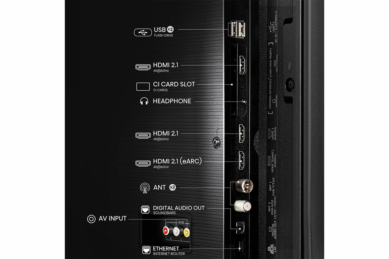 Hisense 55" E7N 4K QLED Smart TV | 55E7NQTUK 12 Hisense 55" E7N 4K QLED Smart TV | 55E7NQTUK - Image 10