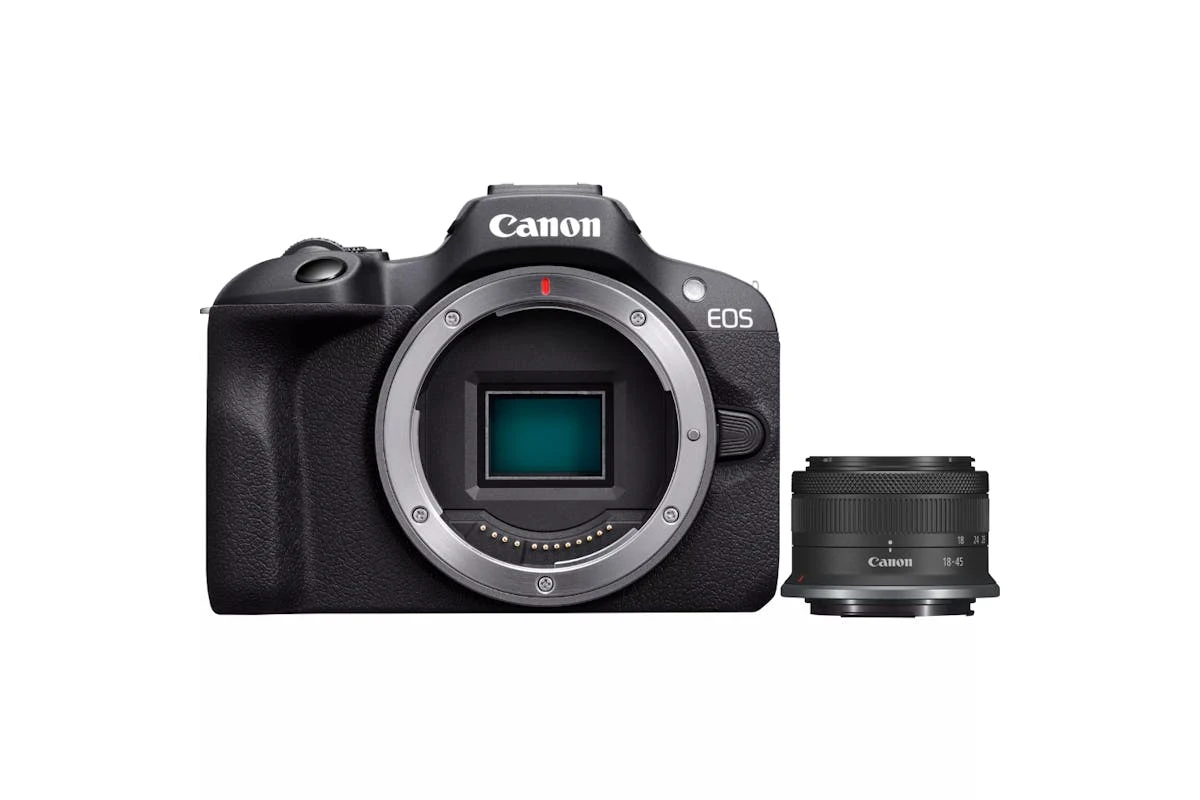 Canon® Canon EOS R100 RF-S 18-45mm Lens Mirrorless Camera | Black 3 Canon® Canon EOS R100 RF-S 18-45mm Lens Mirrorless Camera | Black