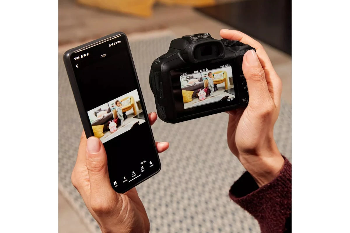 Canon® Canon EOS R100 RF-S 18-45mm Lens Mirrorless Camera | Black 13 Canon® Canon EOS R100 RF-S 18-45mm Lens Mirrorless Camera | Black - Image 11