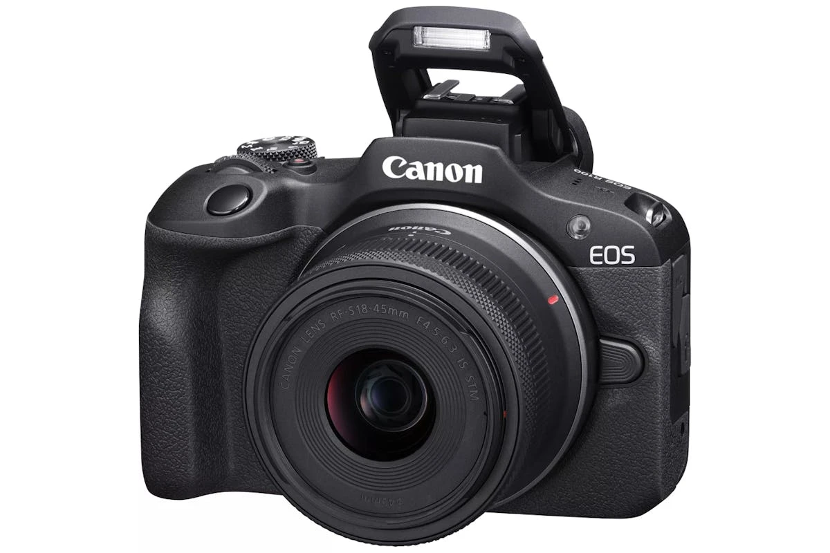 Canon® Canon EOS R100 RF-S 18-45mm Lens Mirrorless Camera | Black 7 Canon® Canon EOS R100 RF-S 18-45mm Lens Mirrorless Camera | Black - Image 5