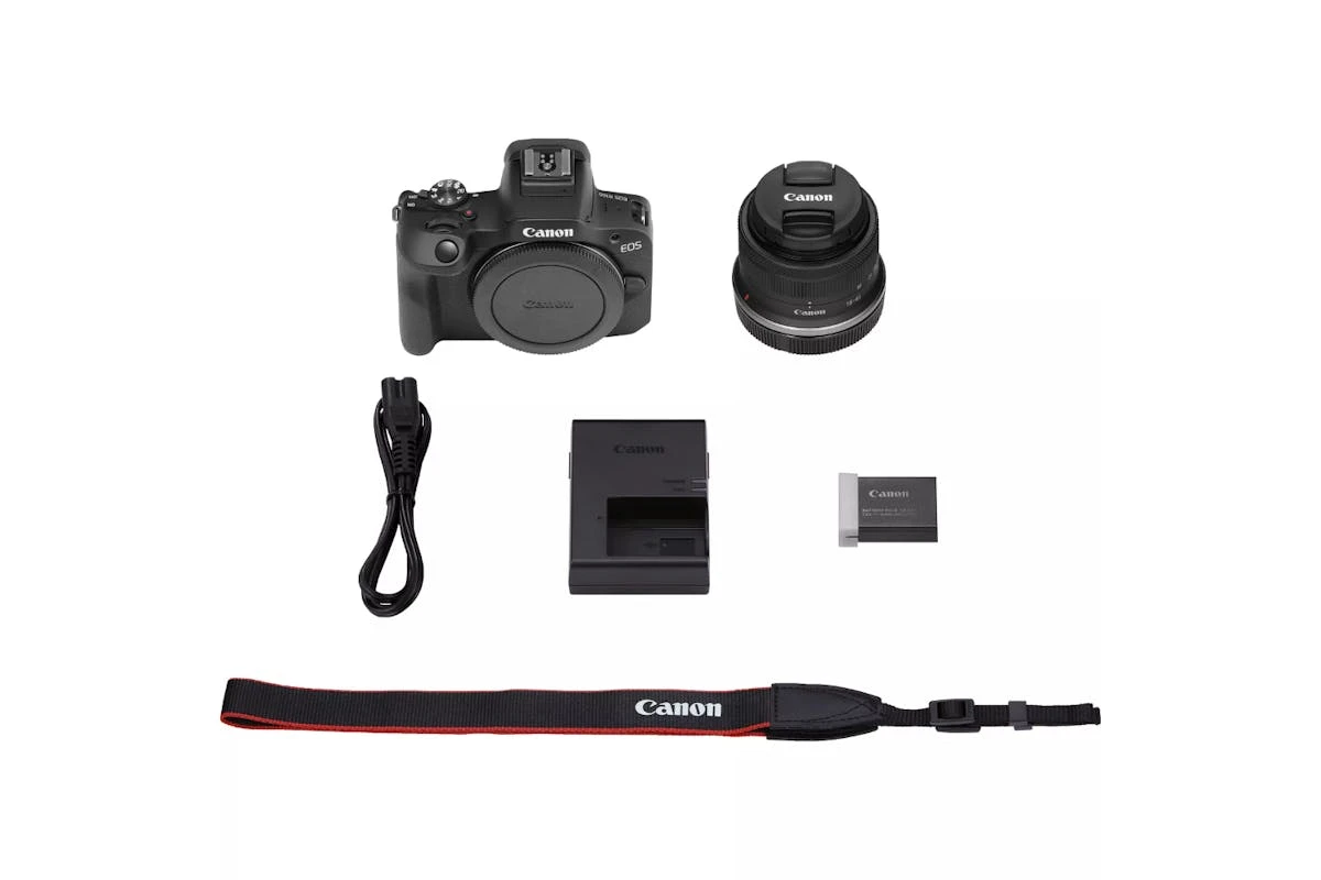 Canon® Canon EOS R100 RF-S 18-45mm Lens Mirrorless Camera | Black 8 Canon® Canon EOS R100 RF-S 18-45mm Lens Mirrorless Camera | Black - Image 6