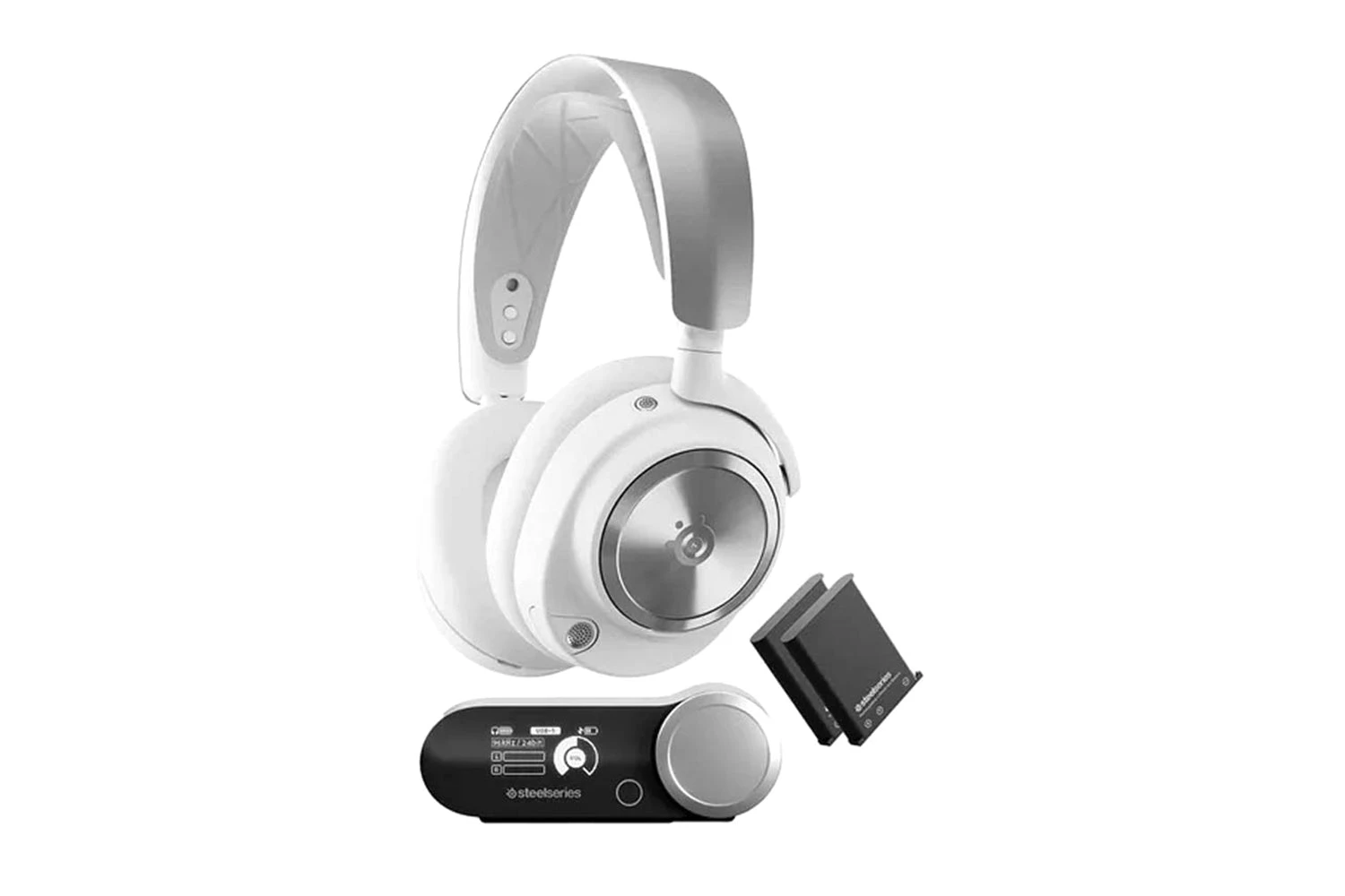 SteelSeries Arctis Nova ProWireless Headset For PC & PlayStation | White 3 SteelSeries Arctis Nova ProWireless Headset For PC & PlayStation | White