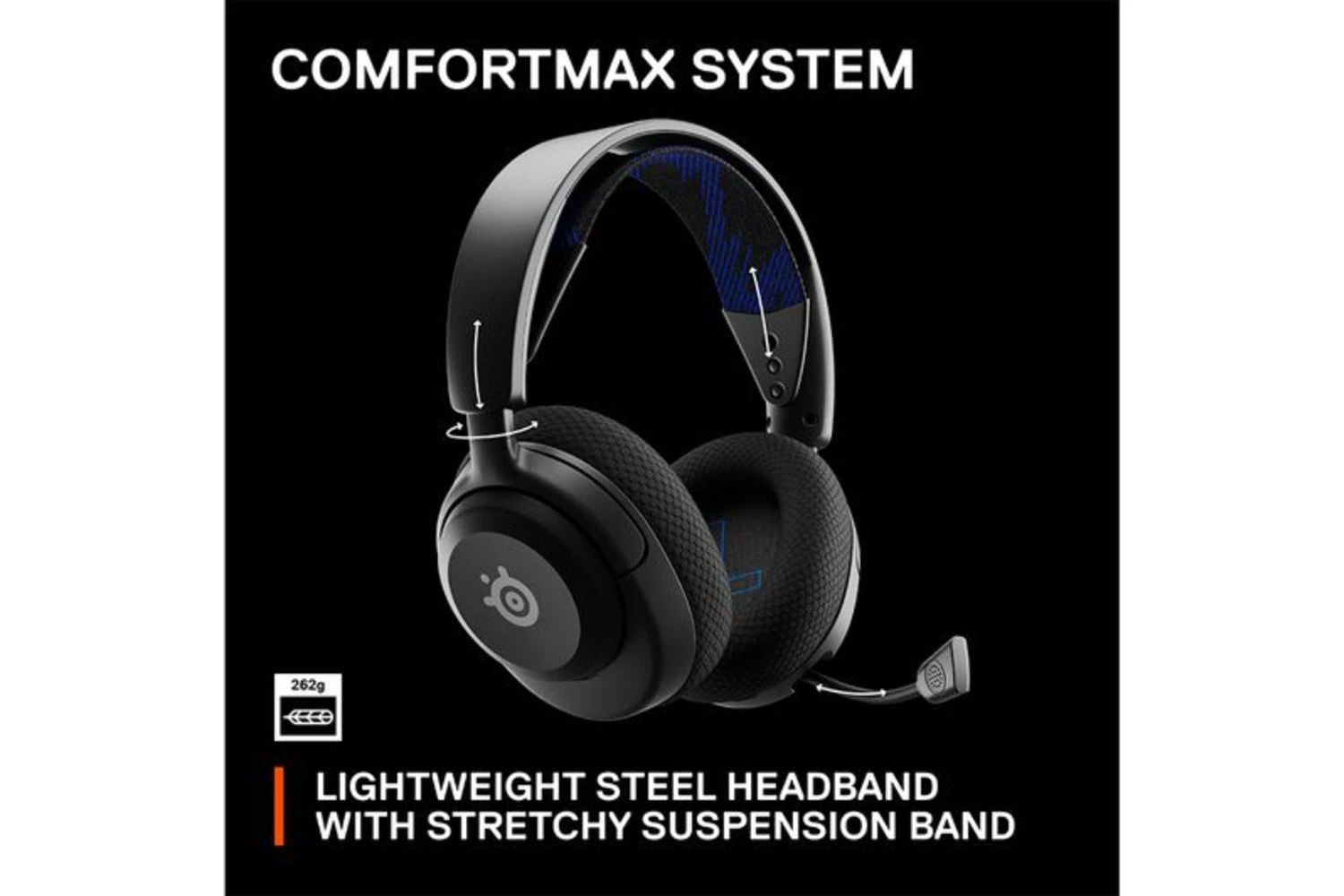 SteelSeries Arctis Nova 4P Wireless Gaming Headset | Black 6 SteelSeries Arctis Nova 4P Wireless Gaming Headset | Black - Image 4