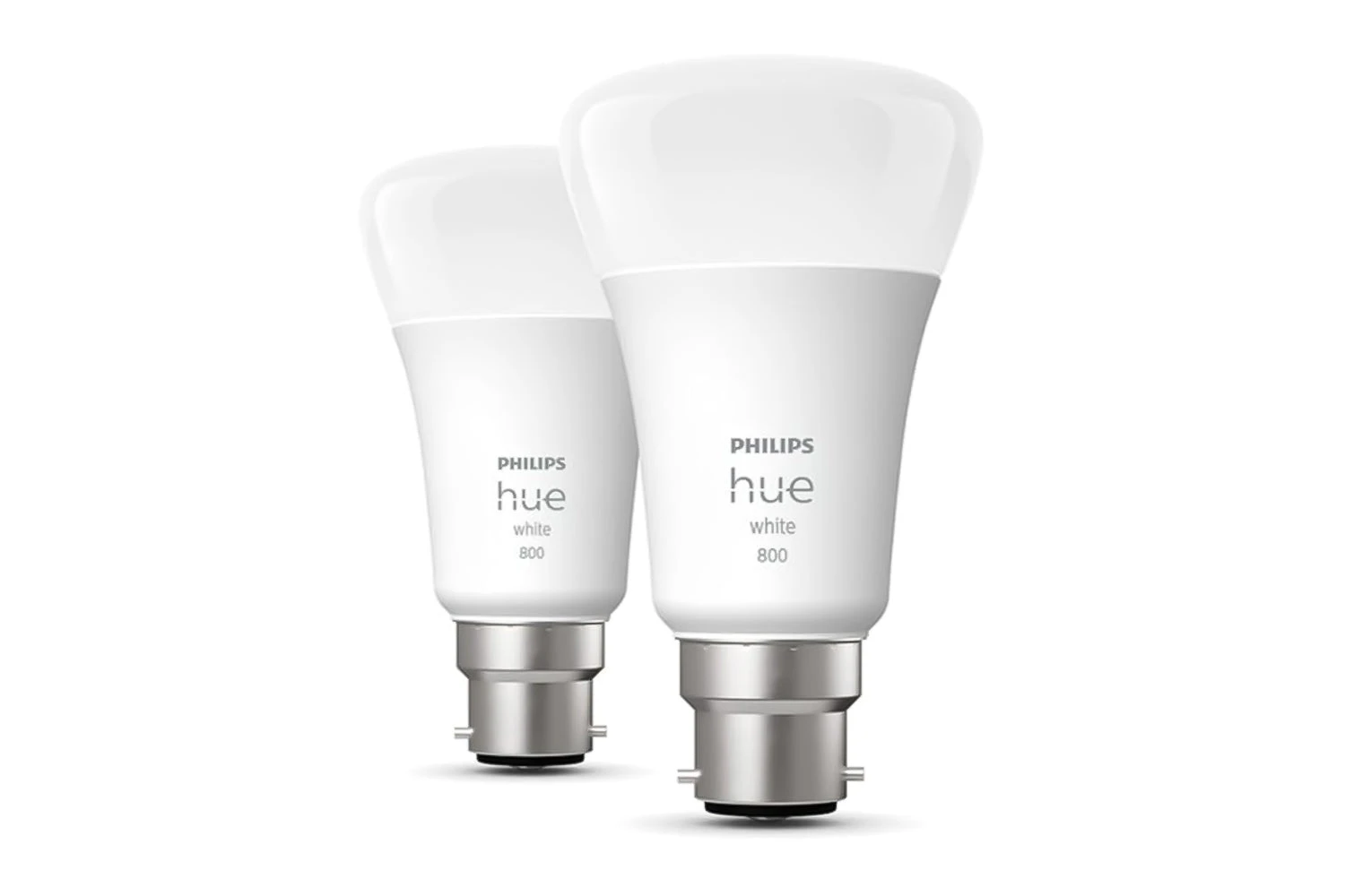 Philips Hue B22 Smart LED Bulbs | 2 Pack 3 Philips Hue B22 Smart LED Bulbs | 2 Pack