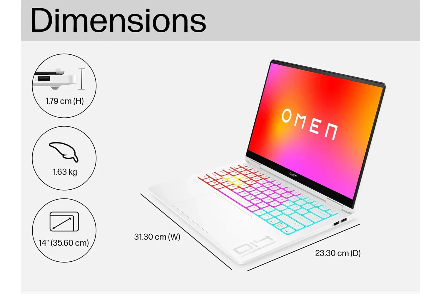 HP OMEN Transcend Laptop | 16GB | 1 TB SSD | 9R295EA | White 10 HP OMEN Transcend Laptop | 16GB | 1 TB SSD | 9R295EA | White - Image 8