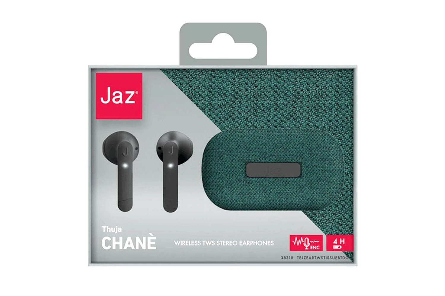 Jaz Chane True Wireless Noise In-Ear Cancelling Earbuds | Green 5 Jaz Chane True Wireless Noise In-Ear Cancelling Earbuds | Green - Image 3