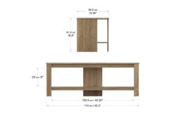 AVF Calibre 1.15m TV Stand | Rustic Sawn Oak -Home Appliances AVFCALIBRETVSTAND1150MM4