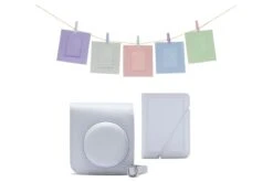 Fujifilm Instax Mini 12 Accessory Kit | Clay White