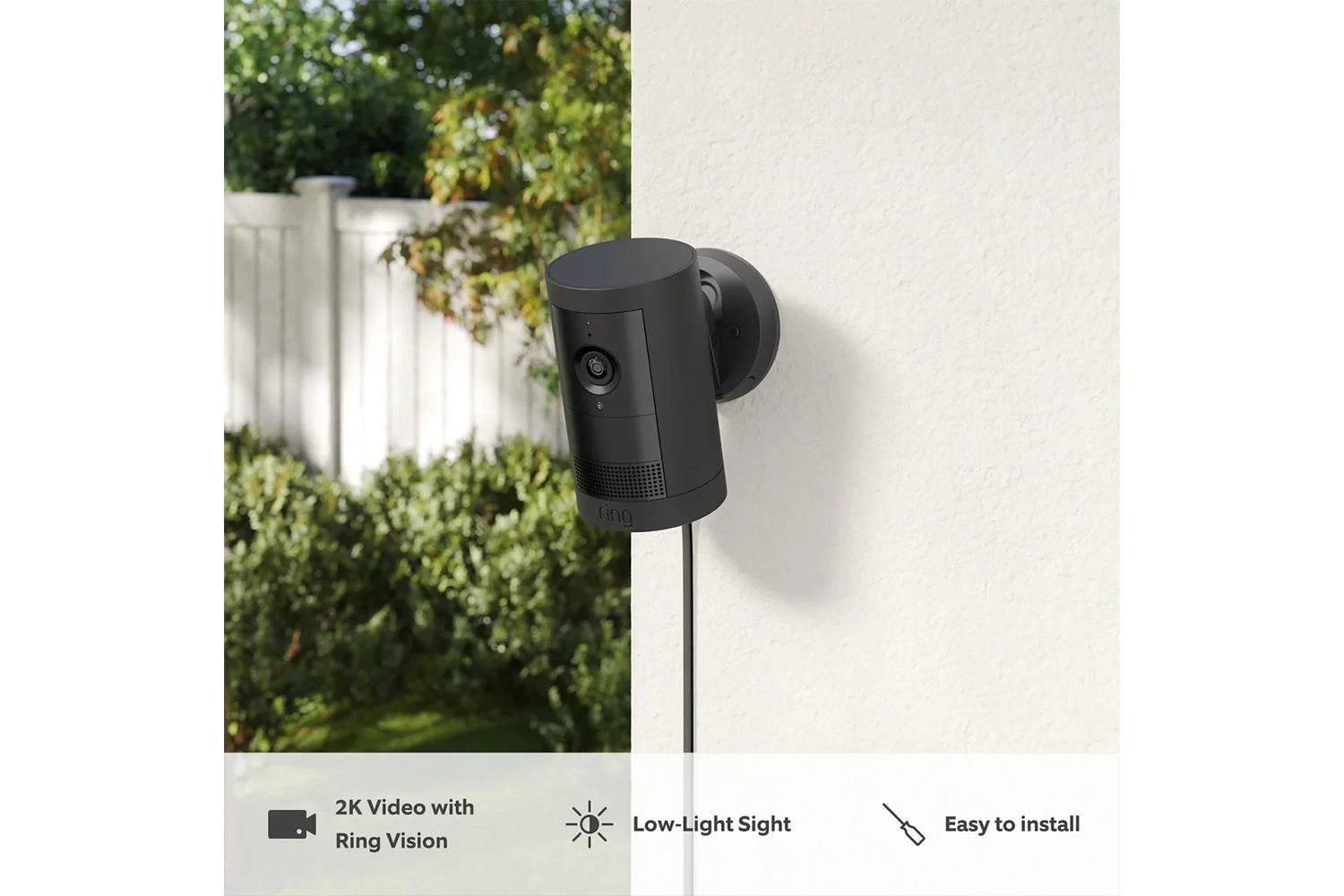 Ring 2K Outdoor Camera Plus Plug-in | Black 4 Ring 2K Outdoor Camera Plus Plug-in | Black - Image 2