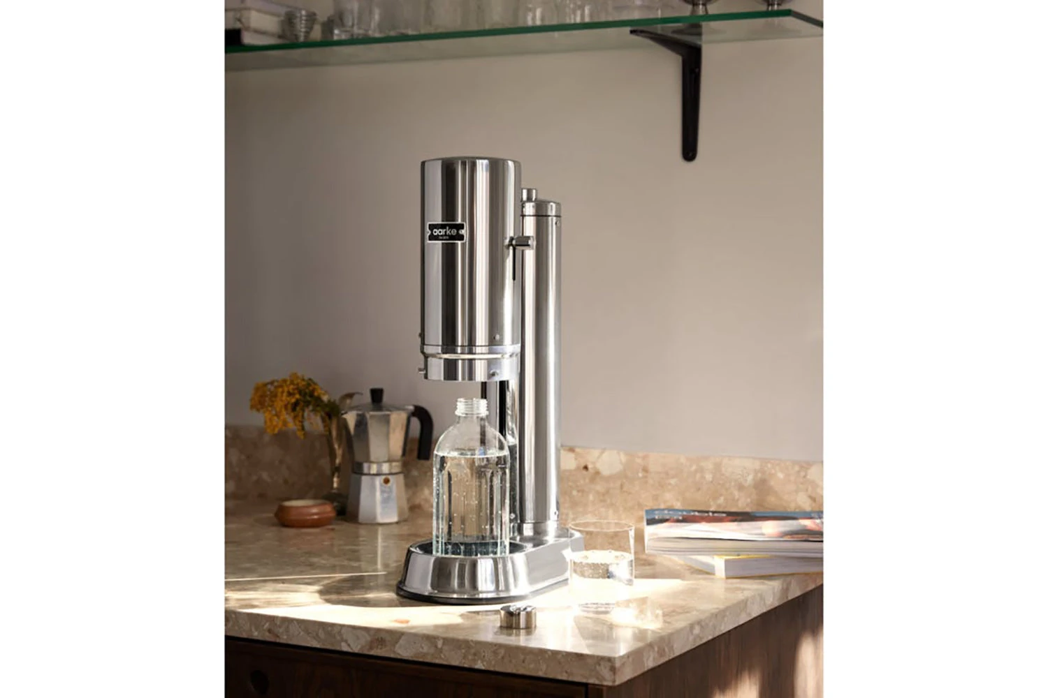 Aarke Carbonator Pro Sparkling Water Maker With CO2 Cylinder | Steel 8 Aarke Carbonator Pro Sparkling Water Maker With CO2 Cylinder | Steel - Image 6
