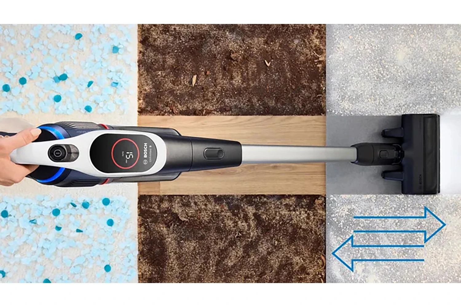 Bosch Unlimited 9 Cordless Vacuum Cleaner | BB931WGB | White 15 Bosch Unlimited 9 Cordless Vacuum Cleaner | BB931WGB | White - Image 13