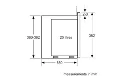 Bosch Series 4 20L 800W Built-in Microwave | BFL523MB0B | Black 15 Bosch Series 4 20L 800W Built-in Microwave | BFL523MB0B | Black -Home Appliances BFL523MB0B 6