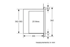 Bosch Series 4 20L 800W Built-in Microwave | BFL523MB0B | Black 16 Bosch Series 4 20L 800W Built-in Microwave | BFL523MB0B | Black -Home Appliances BFL523MB0B 7
