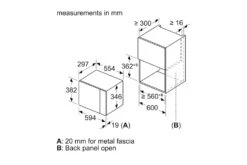 Bosch Series 4 20L 800W Built-in Microwave | BFL523MB0B | Black 17 Bosch Series 4 20L 800W Built-in Microwave | BFL523MB0B | Black -Home Appliances BFL523MB0B 8