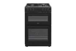 Belling 60cm Gas Twin Cavity Cooker | BFSG61TCBKLPG | Black