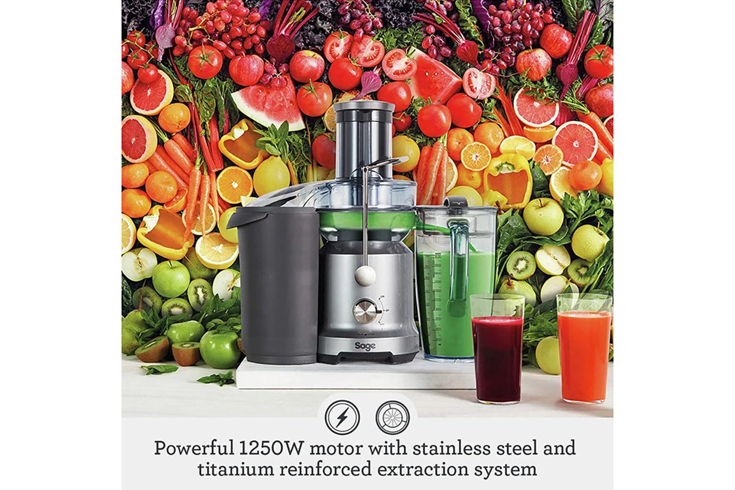 Sage Nutri Juicer Cold | Silver | BJE430SIL 6 Sage Nutri Juicer Cold | Silver | BJE430SIL - Image 4