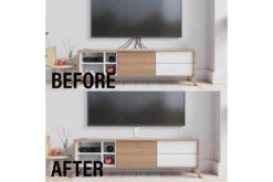 Sanus On-Wall Cable Concealer Kit For Mounted TVs | 5 Cables -Home Appliances BSA OWCM301 2 8fb6677a a237 441d 8c23 bd9357f667bf