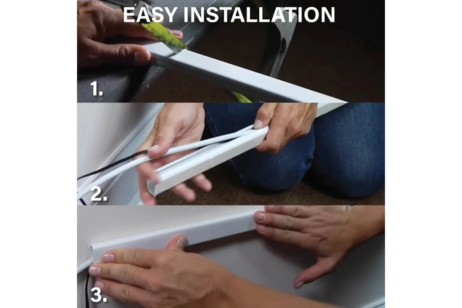 Sanus On-Wall Cable Concealer Cord Cover Kit For Mounted TVs | 4 Cables 6 Sanus On-Wall Cable Concealer Cord Cover Kit For Mounted TVs | 4 Cables - Image 4