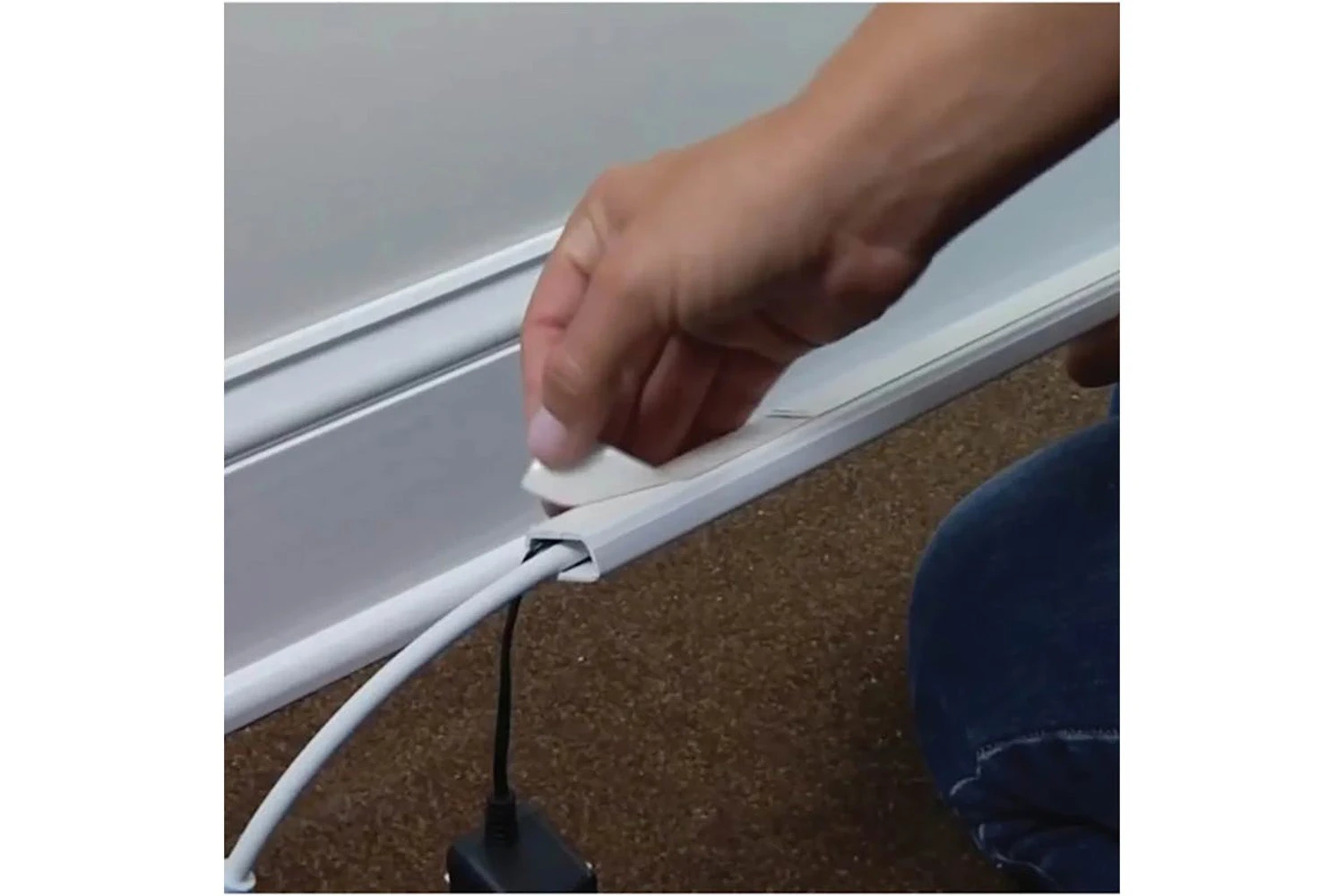 Sanus On-Wall Cable Concealer Cord Cover Kit For Mounted TVs | 4 Cables 4 Sanus On-Wall Cable Concealer Cord Cover Kit For Mounted TVs | 4 Cables - Image 2