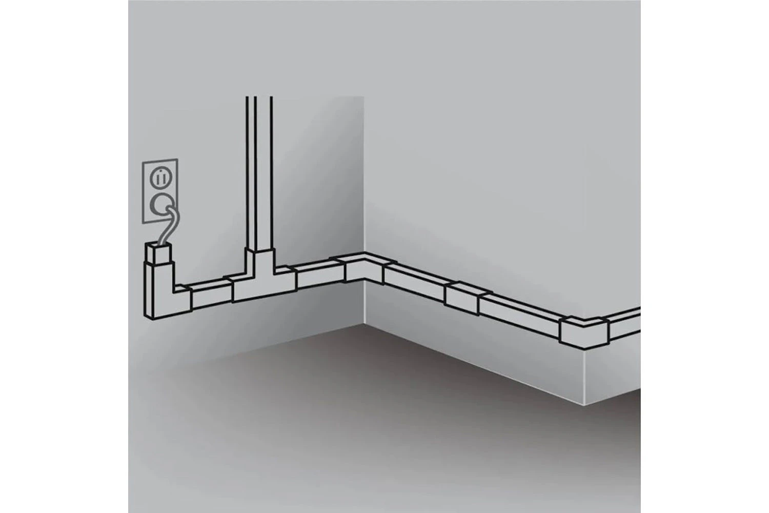 Sanus On-Wall Cable Concealer Cord Cover Kit For Mounted TVs | 4 Cables 11 Sanus On-Wall Cable Concealer Cord Cover Kit For Mounted TVs | 4 Cables - Image 9