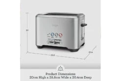 Sage Bit More 2 Slice Toaster | Silver -Home Appliances BTA720UK 4 87dad27b 1472 4690 b4c0 dcf1ee3eb964