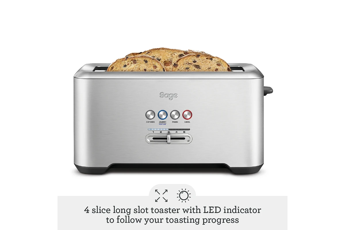 Sage Bit More Toaster 4 Slice | Silver 5 Sage Bit More Toaster 4 Slice | Silver - Image 3