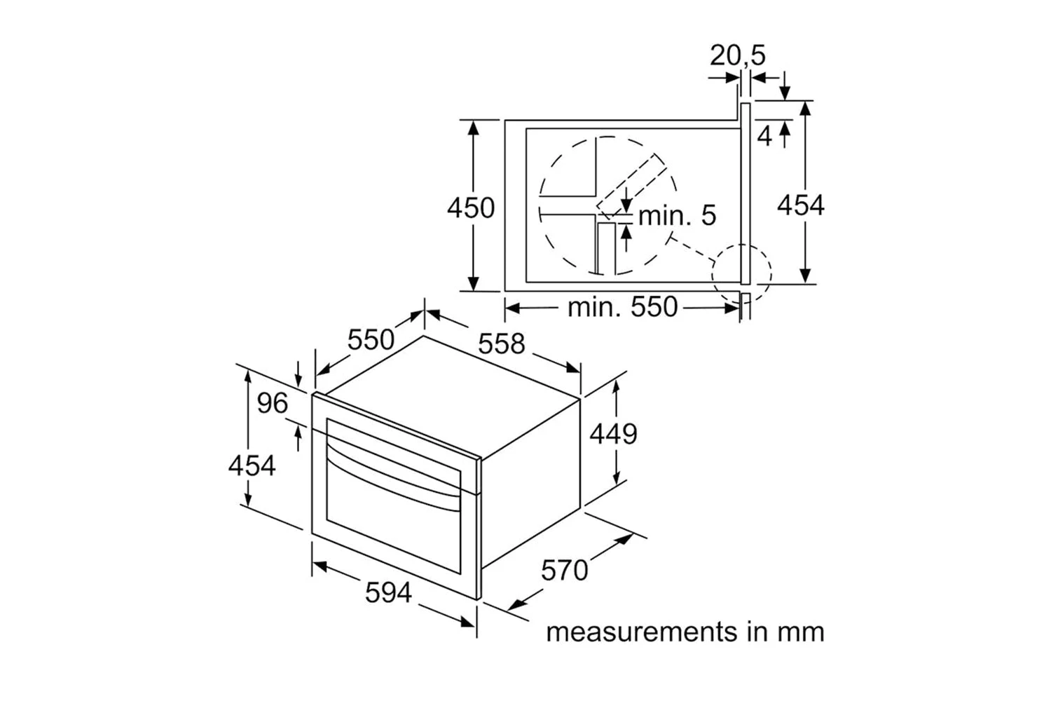 Neff N50 44L 900W Compact Built-in Microwave | C1AMG84G0B | Graphite-Grey 5 Neff N50 44L 900W Compact Built-in Microwave | C1AMG84G0B | Graphite-Grey - Image 3