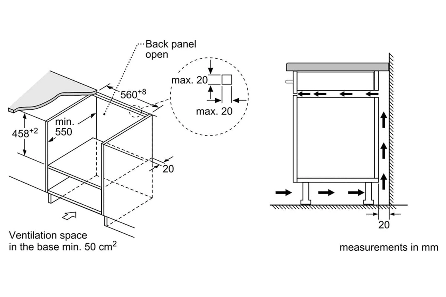 Neff N50 44L 900W Compact Built-in Microwave | C1AMG84G0B | Graphite-Grey 6 Neff N50 44L 900W Compact Built-in Microwave | C1AMG84G0B | Graphite-Grey - Image 4
