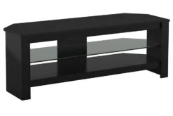 AVF Calibre Plus 1.15m TV Stand With Glass Shelf For TVs Up To 55" | Black Oak | CA115BOX
