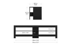 AVF Calibre 1.4m TV Stand For TVs Up To 65" | Black Oak | CA140BO -Home Appliances CA140BO 4