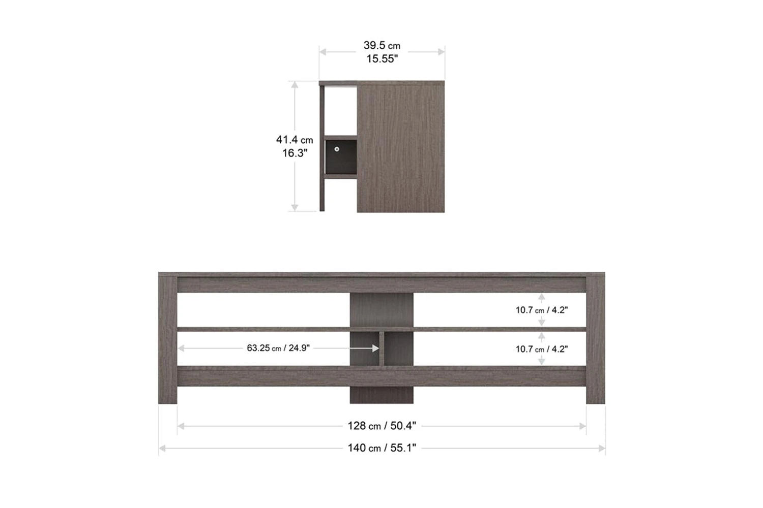 AVF Calibre 1.4m TV Stand For TVs Up To 65"| Grey Oak | CA140GRE 8 AVF Calibre 1.4m TV Stand For TVs Up To 65"| Grey Oak | CA140GRE - Image 6
