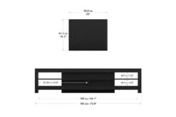 AVF Calibre 1.8m TV Stand For TVs Up To 85" | Black Oak | CA180RBO -Home Appliances CA180RBO 6