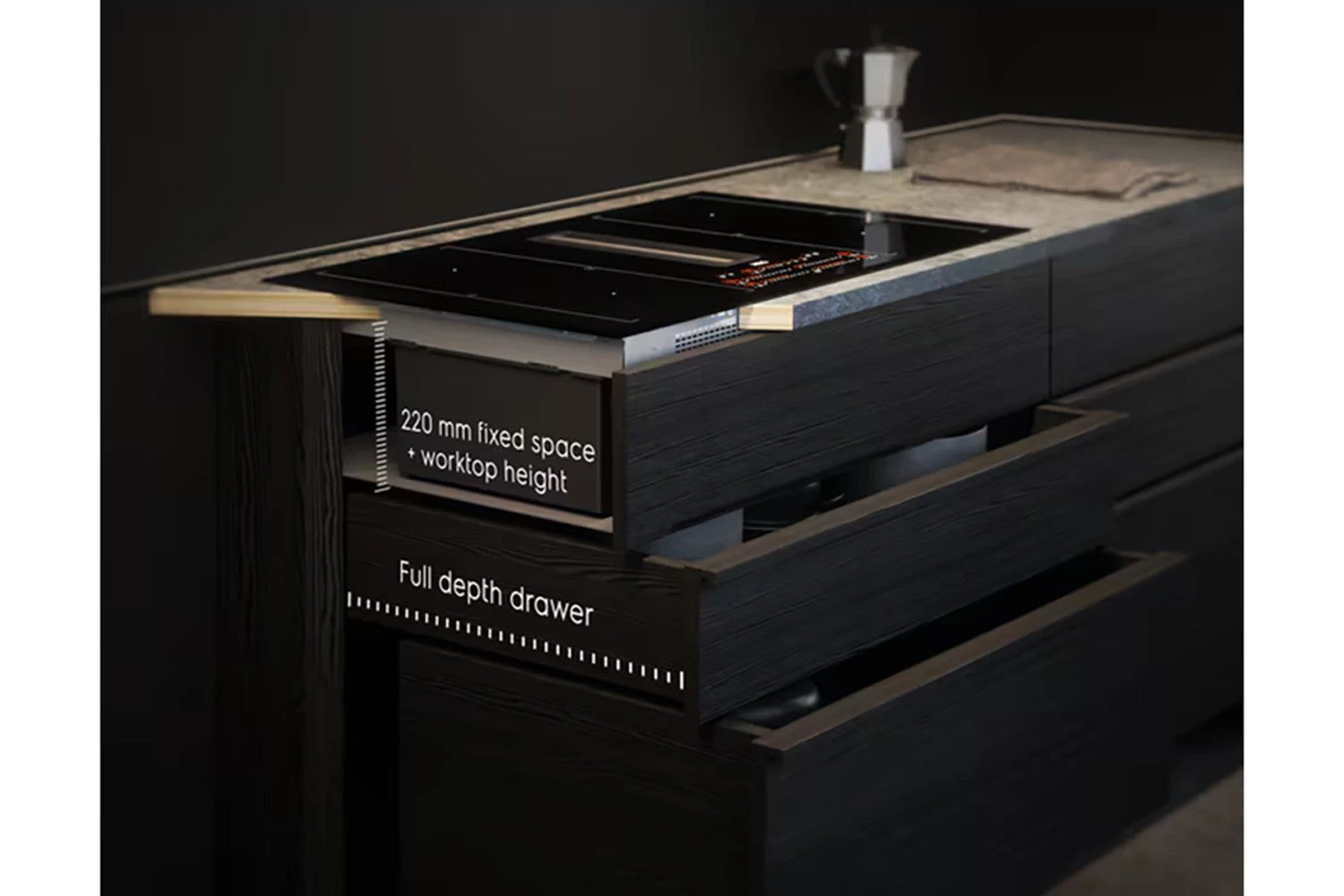 AEG 80cm Induction Extractor Hob Duct Out | CDE84543FB 7 AEG 80cm Induction Extractor Hob Duct Out | CDE84543FB - Image 5