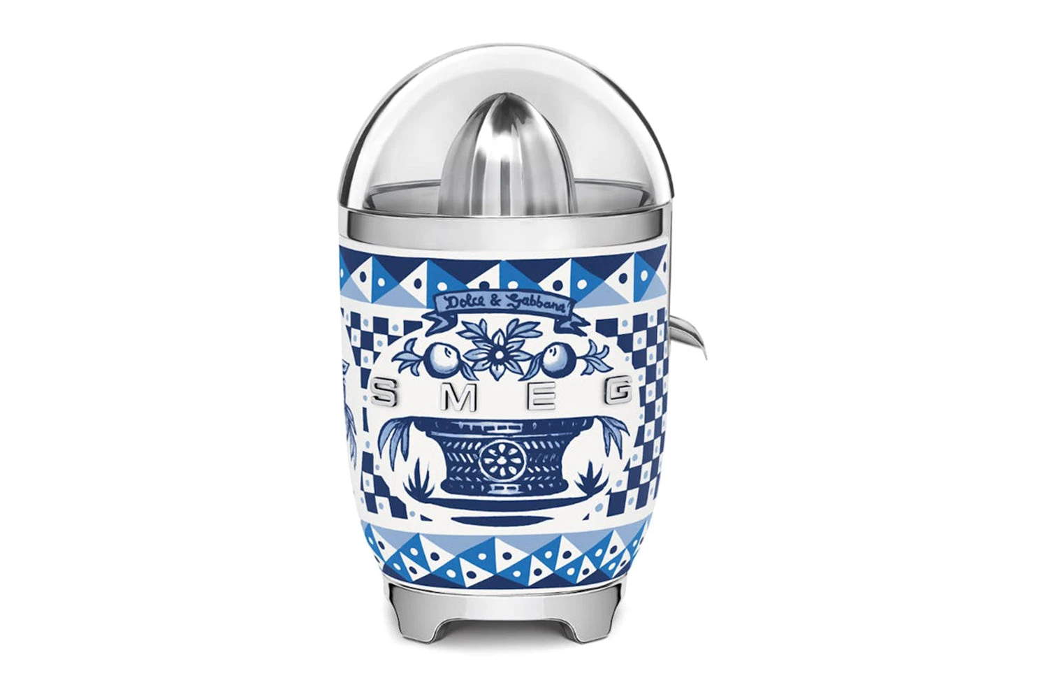 Smeg Dolce & Gabbana 50's Style Blu Mediterraneo Citrus Juicer | CJF01DGBUK 7 Smeg Dolce & Gabbana 50's Style Blu Mediterraneo Citrus Juicer | CJF01DGBUK - Image 5