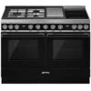 Smeg 120cm Portofino Dual Fuel Range Cooker | CPF120IGMPBL | Black